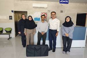 اهدای دستگاه فتوتراپی به مرکز خدمات جامع سلامت چاه کبکان