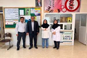 بازدید سرپرست شبکه بهداشت و درمان شهرستان مهر از یک بیمارستان و دو مرکز جامع خدمات سلامت در نخستین روز از سال ۱۴۰۵