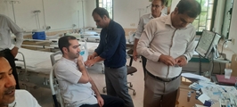واکسیناسیون پرسنل پالایشگاه پارسیان شهرستان مهر به مناسبت هفته ملی پیشگیری از هپاتیت B